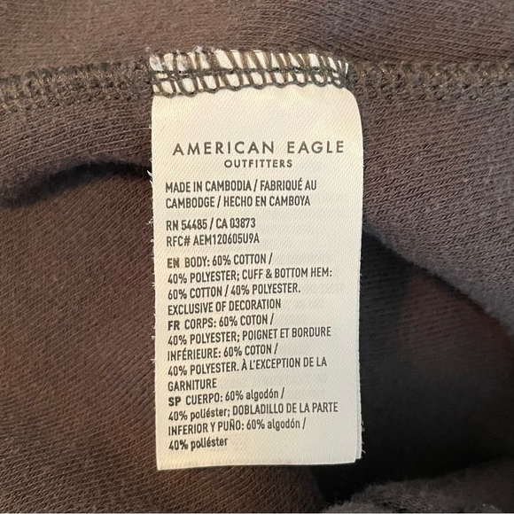 American Eagle Seriously Huggable Oversized Tunic Sweater Size S Gray Lagenlook - Picture 13 of 15